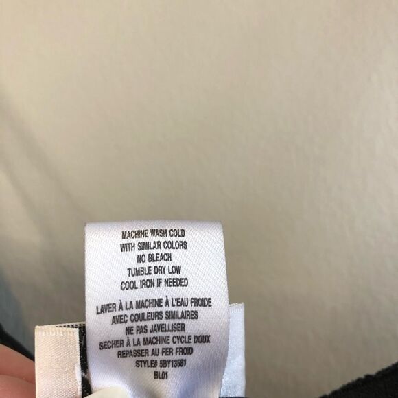 Vintage Linda Lingerie Floral Semi Sheer Babydoll Sexy Bra Cami Top Black - Picture 12 of 14